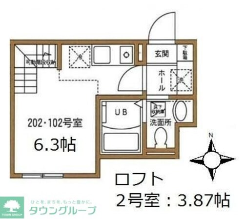 ハーミットクラブハウス川崎大師の物件間取画像